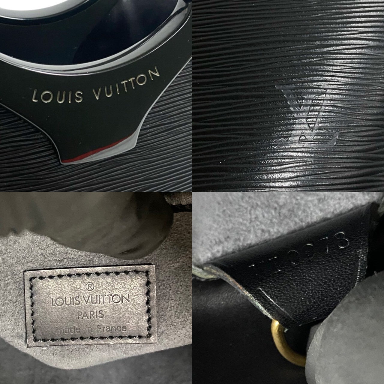 LOUIS VUITTON Handbag M54522 leather black Epi Noctumble Women Used Authentic
