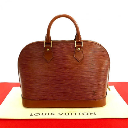 LOUIS VUITTON Handbag M52143 Epi Leather Brown Epi Alma