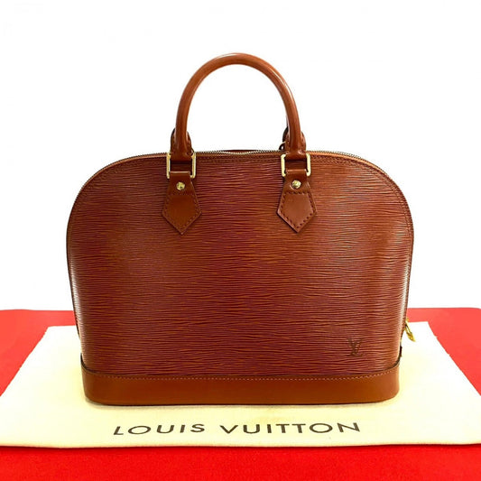 LOUIS VUITTON Handbag M52143 Epi Leather Brown Epi Alma