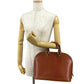 LOUIS VUITTON Handbag M52143 Epi Leather Brown Epi Alma