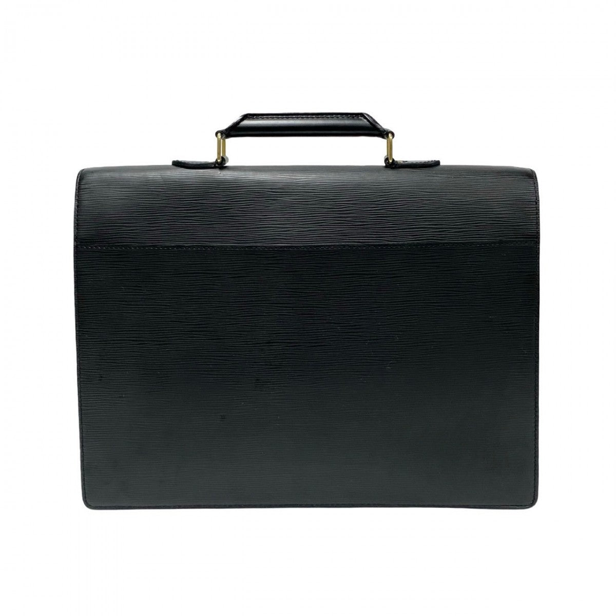 LOUIS VUITTON Business bag M54412 leather black Epi Serviette Ambassador mens Used Authentic