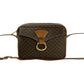 CELINE Shoulder Bag Leather, PVC Brown Macadam Blason Triomphe Pattern Women Used Authentic