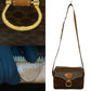 CELINE Shoulder Bag Leather, PVC Brown Macadam Blason Triomphe Pattern Women Used Authentic