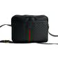 GUCCI Shoulder Bag leather black Micro GG Sherry line Old Gucci Women Used Authentic
