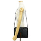 GUCCI Shoulder Bag leather black Micro GG Sherry line Old Gucci Women Used Authentic