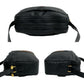 GUCCI Shoulder Bag leather black Micro GG Sherry line Old Gucci Women Used Authentic