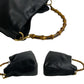 GUCCI Shoulder Bag leather black Bamboo Women Used Authentic