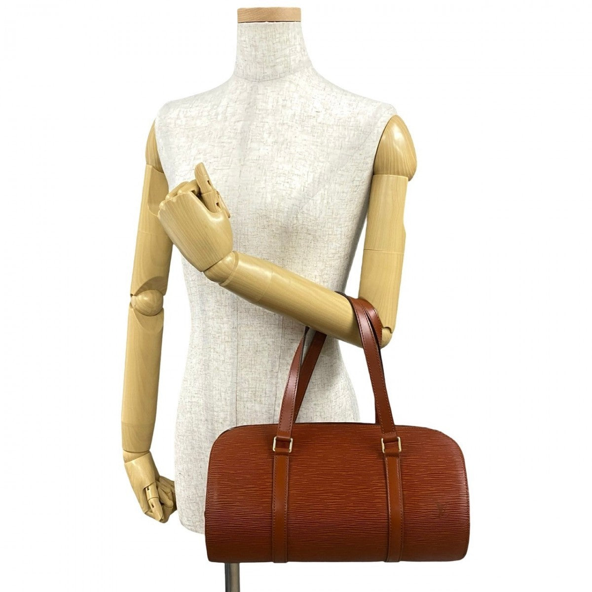LOUIS VUITTON Handbag M52223 Epi Leather Brown Epi Suflo Women Used Authentic
