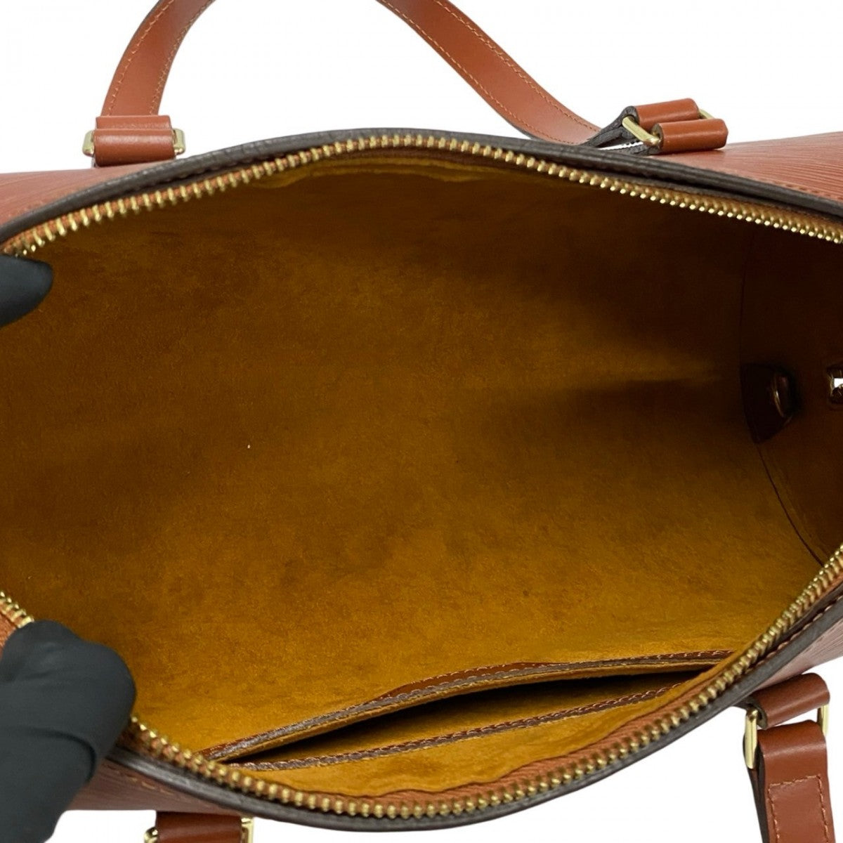 LOUIS VUITTON Handbag M52223 Epi Leather Brown Epi Suflo Women Used Authentic