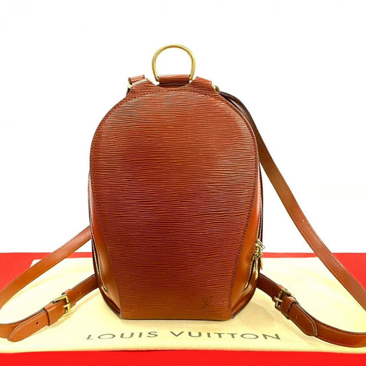 LOUIS VUITTON Backpack M52233 Epi Leather Brown Epi Mabillon Women Used Authentic