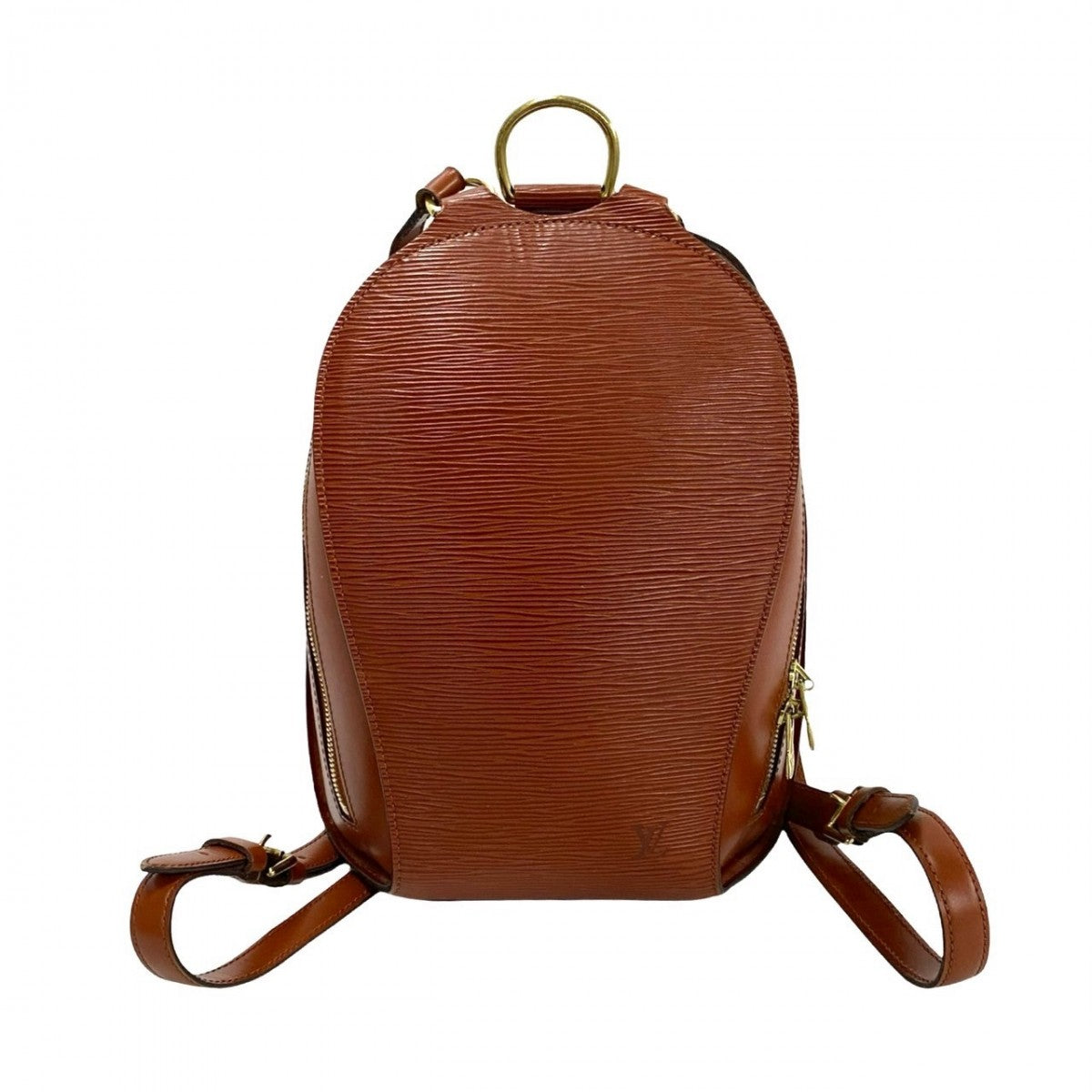 LOUIS VUITTON Backpack M52233 Epi Leather Brown Epi Mabillon Women Used Authentic