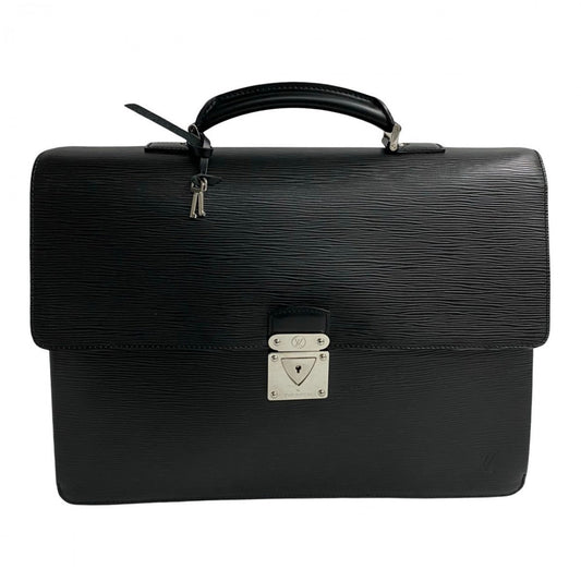 LOUIS VUITTON Business bag M54552 leather black Epi Laguito mens Used Authentic