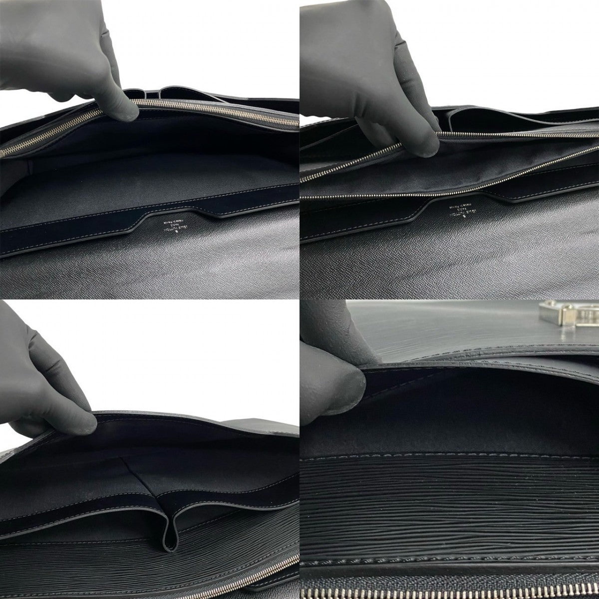 LOUIS VUITTON Business bag M54552 leather black Epi Laguito mens Used Authentic