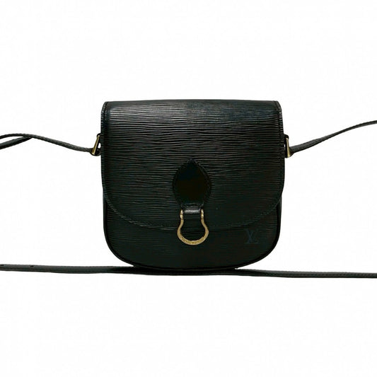 LOUIS VUITTON Shoulder Bag M52212 leather black Epi Mini Saint-Cloud