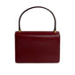 CELINE Handbag leather wine-red Star Ball logo Metal Women Used Authentic