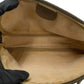 GUCCI Shoulder Bag Leather, PVC Brown GG logo Women Used Authentic