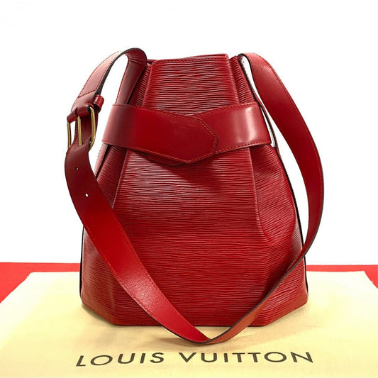 LOUIS VUITTON Shoulder Bag M80207 Epi Leather Red Epi Sac de Paul PM Women Used Authentic