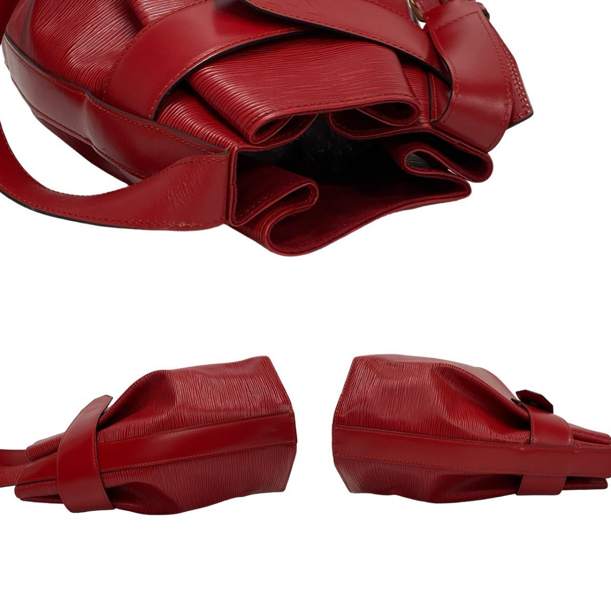 LOUIS VUITTON Shoulder Bag M80207 Epi Leather Red Epi Sac de Paul PM Women Used Authentic