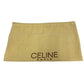 CELINE Shoulder Bag leather black logo ring Metal Women Used Authentic