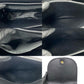 CELINE Shoulder Bag leather black logo ring Metal Women Used Authentic