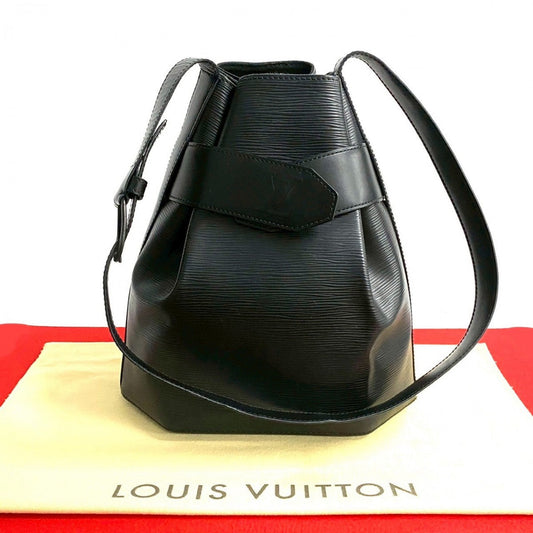 LOUIS VUITTON Shoulder Bag M80157 leather black Epi Sac De Paul PM Women Used Authentic