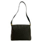 CELINE Shoulder Bag Leather, PVC black Macadam Blazon Pattern Circle logo Metal Women Used Authentic