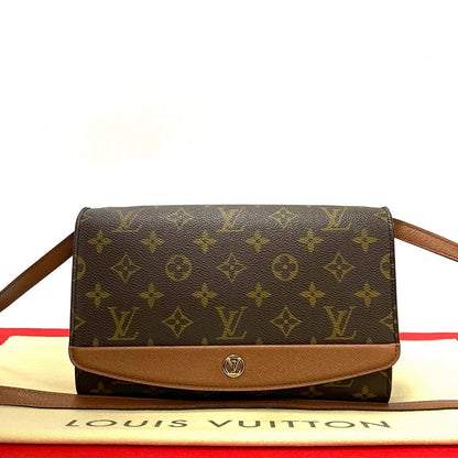 LOUIS VUITTON Shoulder Bag M51798 Leather, PVC Brown Monogram Bordeaux24 Women Used Authentic