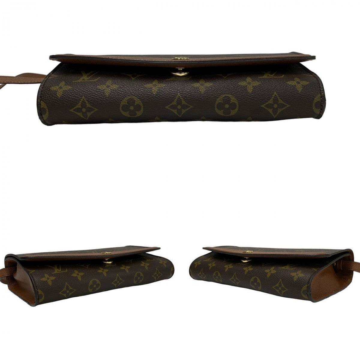 LOUIS VUITTON Shoulder Bag M51798 Leather, PVC Brown Monogram Bordeaux24 Women Used Authentic