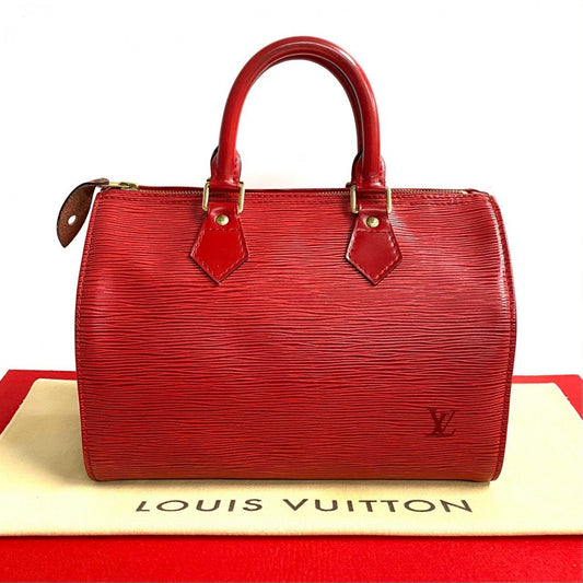 LOUIS VUITTON Handbag M43017 Epi Leather Red Epi Speedy 25 Women Used Authentic
