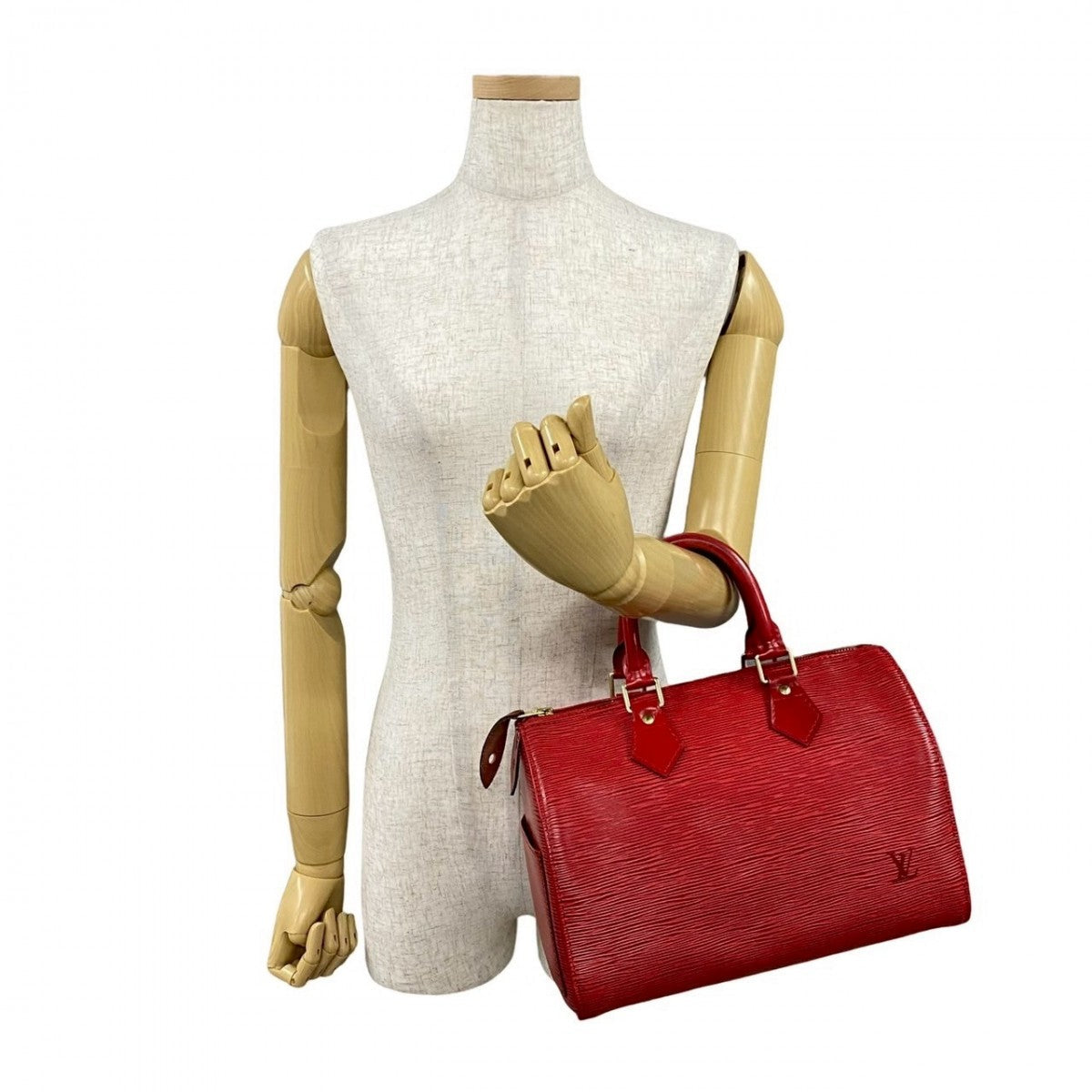 LOUIS VUITTON Handbag M43017 Epi Leather Red Epi Speedy 25 Women Used Authentic