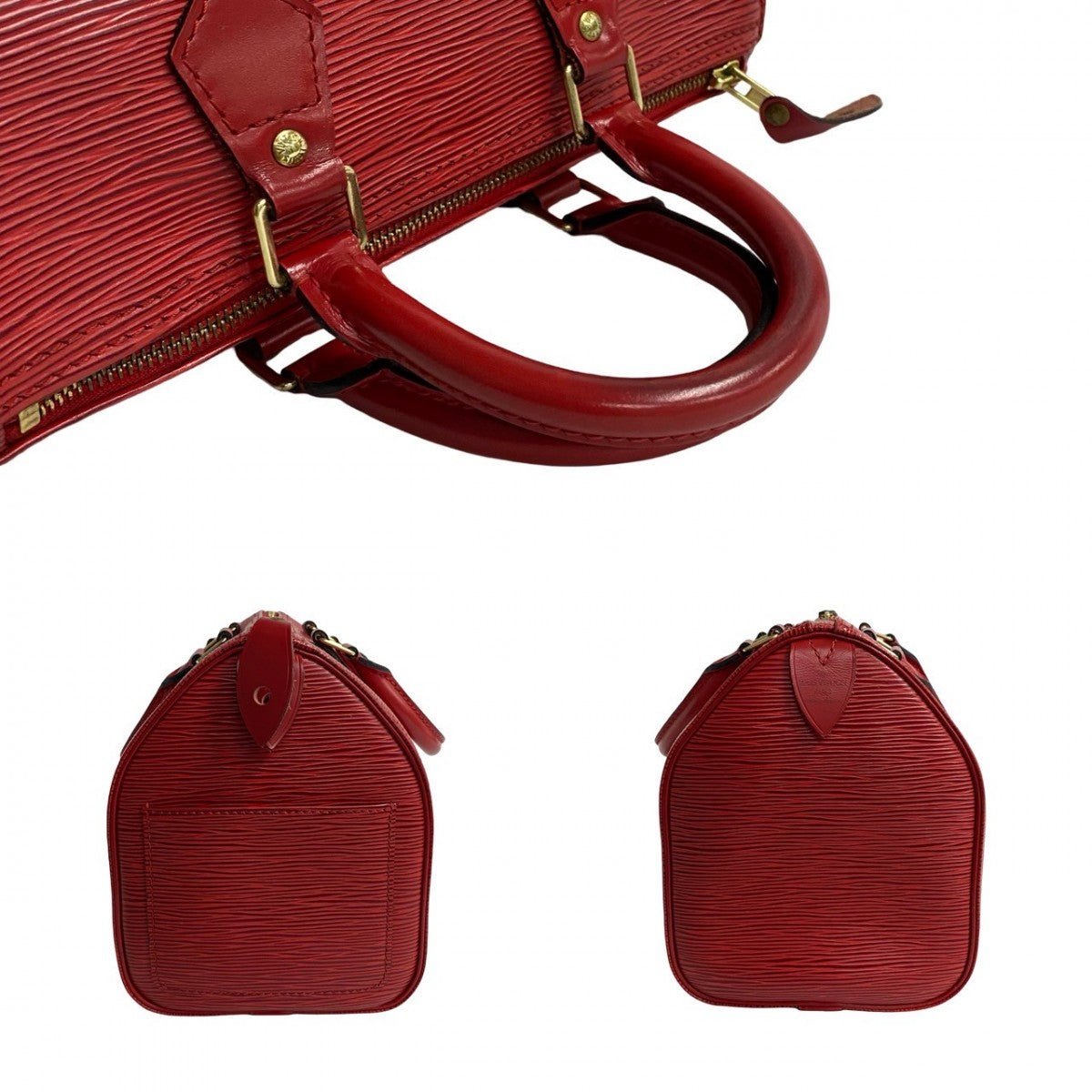 LOUIS VUITTON Handbag M43017 Epi Leather Red Epi Speedy 25 Women Used Authentic