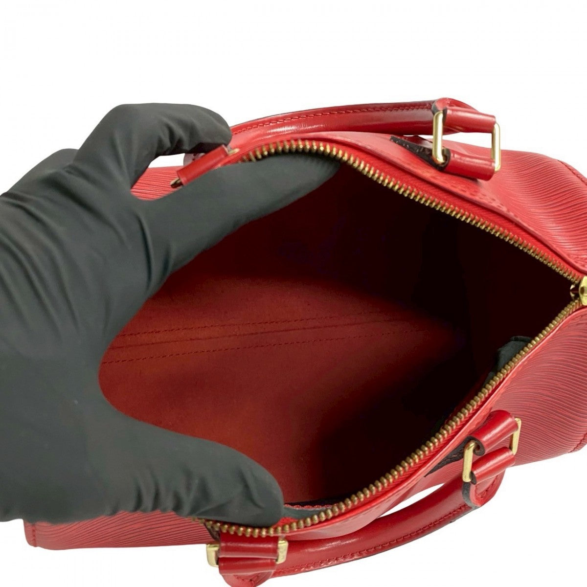 LOUIS VUITTON Handbag M43017 Epi Leather Red Epi Speedy 25 Women Used Authentic