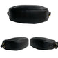 GUCCI Shoulder Bag leather black GG logo Metal Women Used Authentic