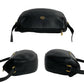 GUCCI Shoulder Bag leather black GG logo Metal Women Used Authentic