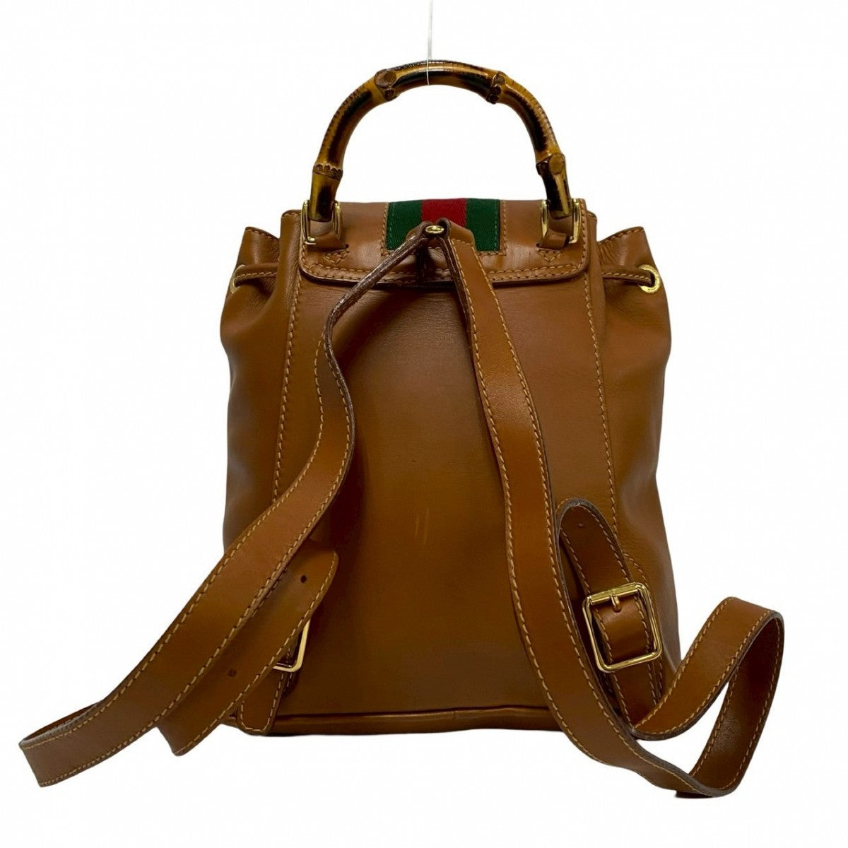 GUCCI Backpack leather Brown Bamboo Sherry Line
