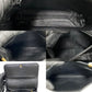 CELINE Shoulder Bag leather black Triomphe logo Metal Women Used Authentic