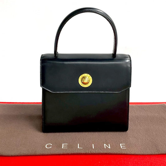 CELINE Handbag Calfskin, Leather black Star Ball Metal Women Used Authentic