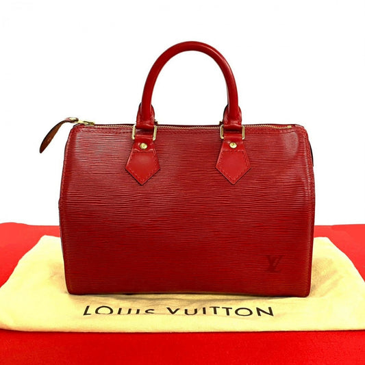 LOUIS VUITTON Handbag M43017 Epi Leather Red Epi Speedy 25 Women Used Authentic
