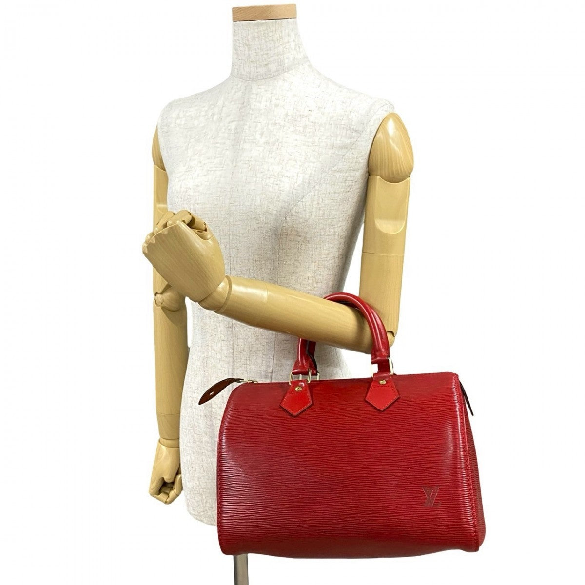 LOUIS VUITTON Handbag M43017 Epi Leather Red Epi Speedy 25 Women Used Authentic