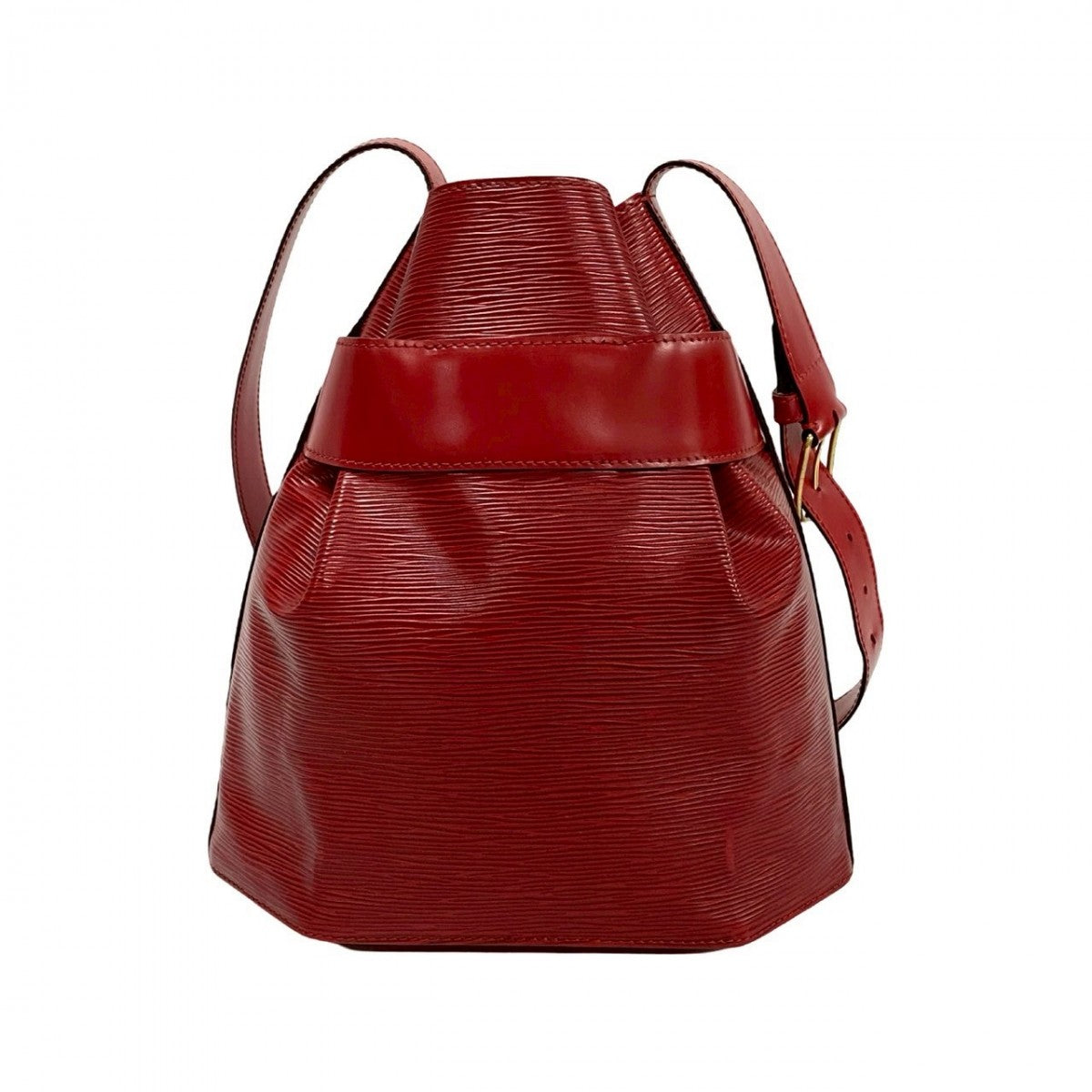 LOUIS VUITTON Shoulder Bag M80157 Epi Leather Red Epi Sac De Paul PM Women Used Authentic