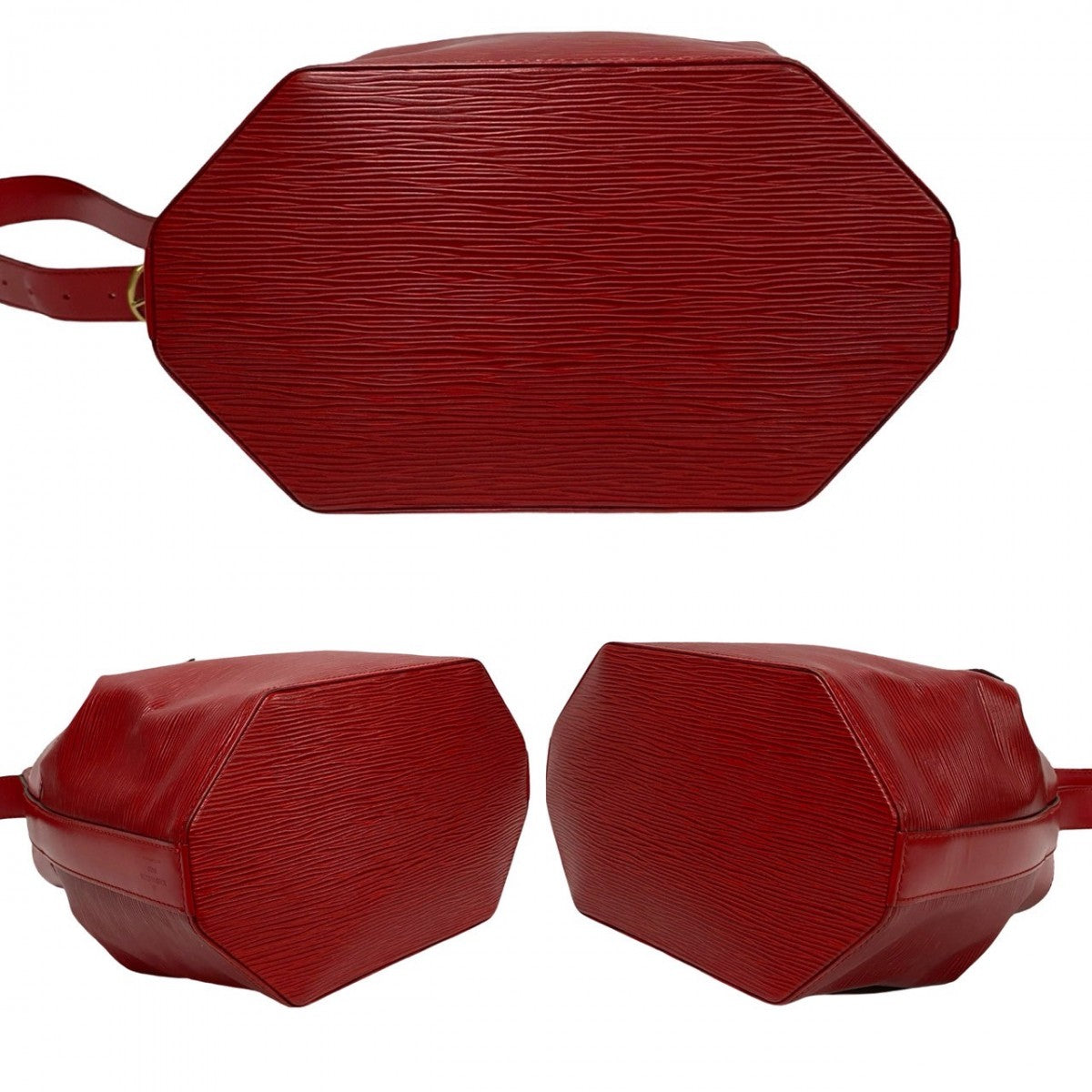 LOUIS VUITTON Shoulder Bag M80157 Epi Leather Red Epi Sac De Paul PM Women Used Authentic