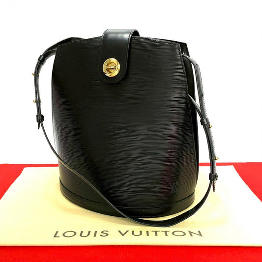 LOUIS VUITTON Shoulder Bag M52252 Epi Leather black Epi Cluny