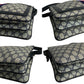 GUCCI Shoulder Bag Leather, PVC Navy Old Gucci GG logoMetal Sherry line Women Used Authentic