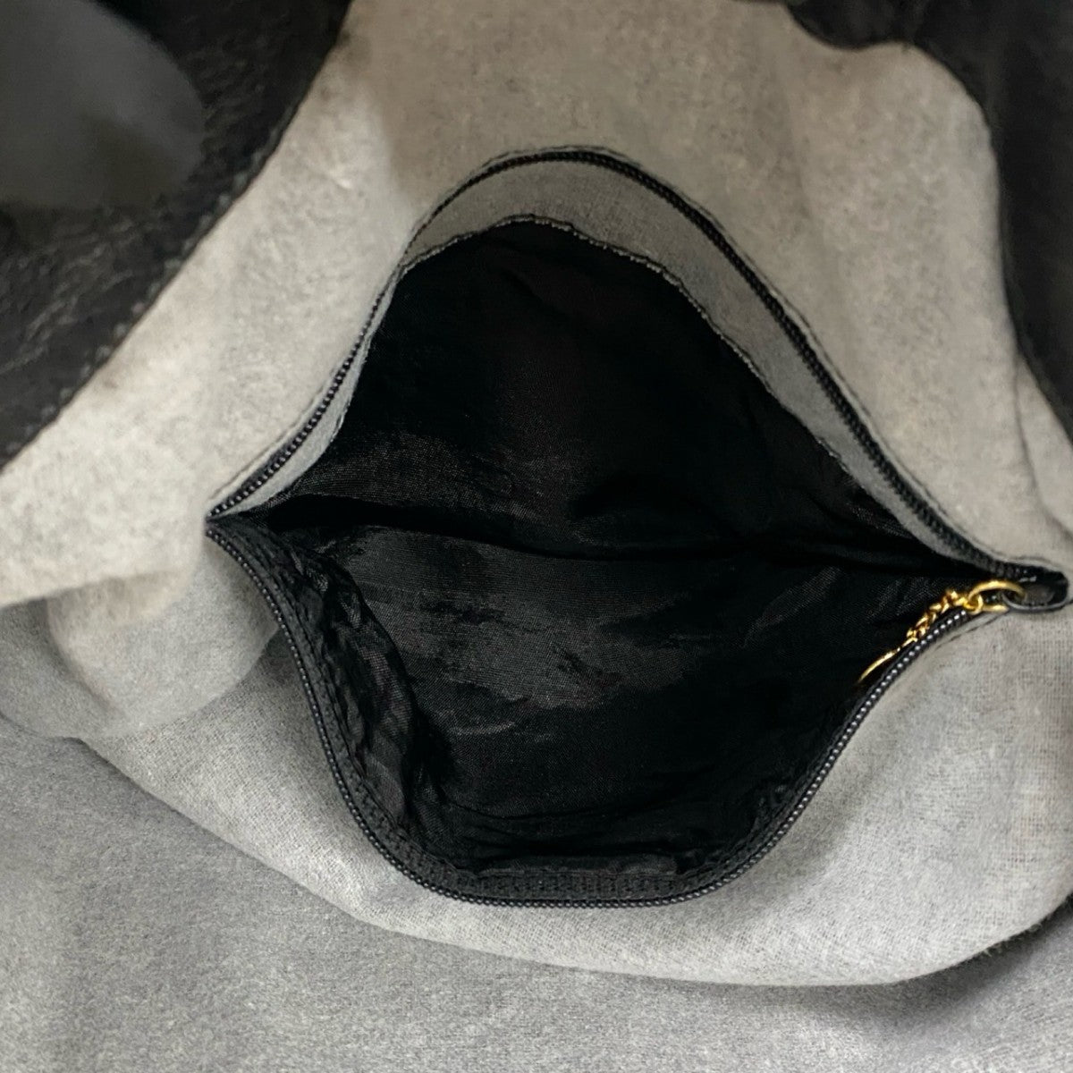 GUCCI Shoulder Bag Bamboo black