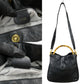 GUCCI Shoulder Bag Bamboo black