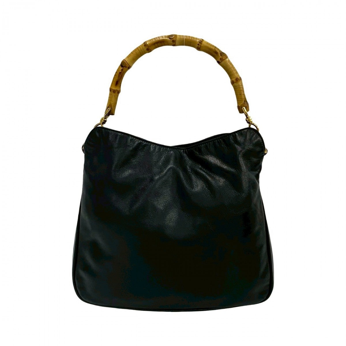 GUCCI Shoulder Bag Bamboo black