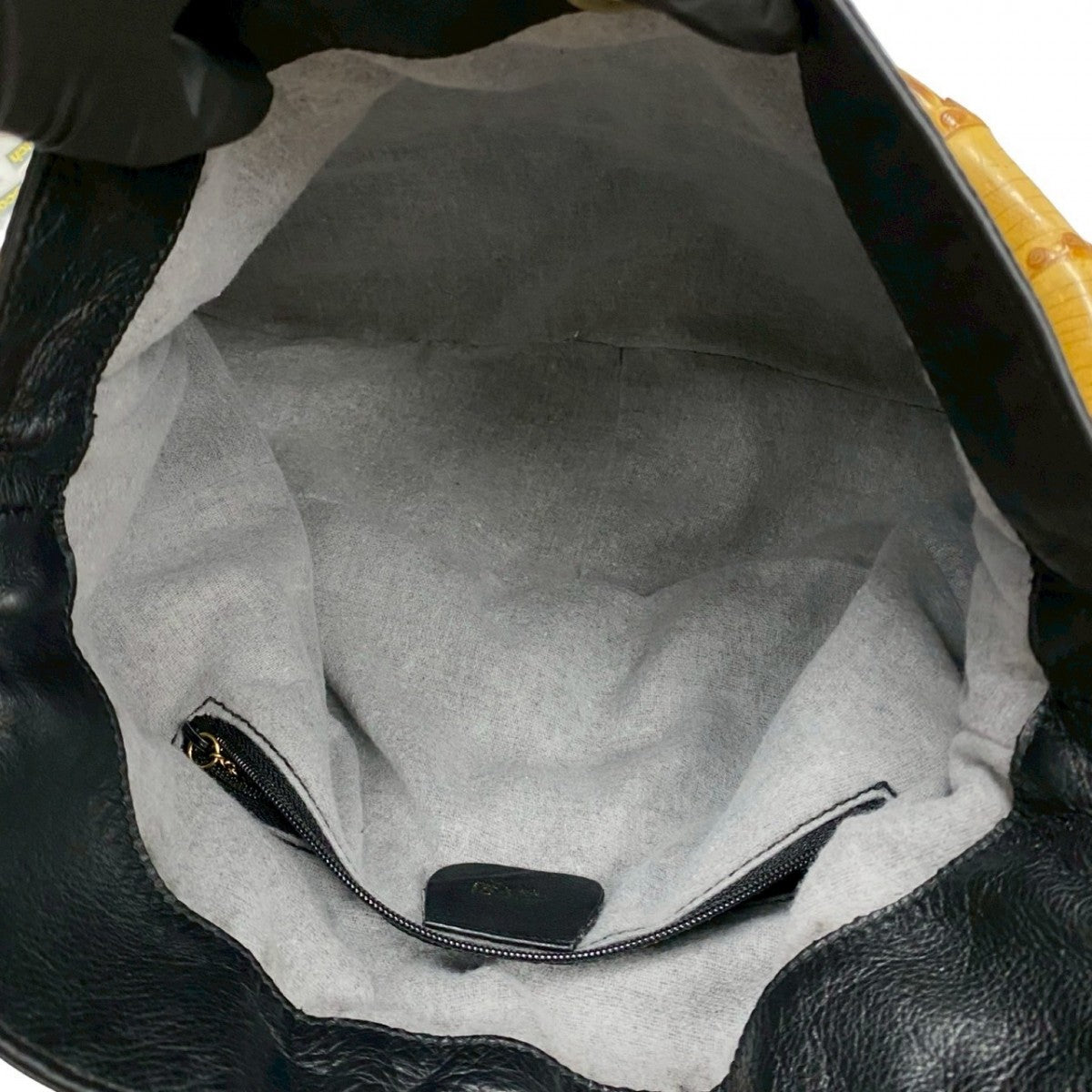 GUCCI Shoulder Bag Bamboo black