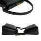 GUCCI Handbag leather black Turn lock Bamboo Women Used Authentic