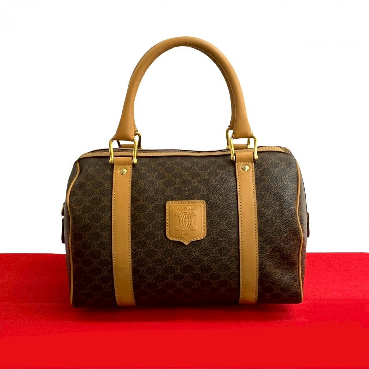CELINE Handbag leather Brown