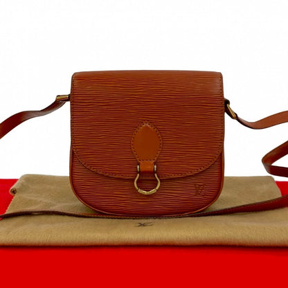 LOUIS VUITTON Shoulder Bag M52213 leather Brown Epi Mini Saint-Cloud